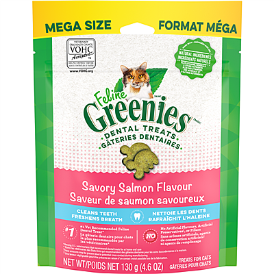 Greenies Dental Treat Savory Salmon 4.6 oz | Cat