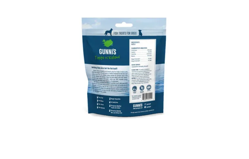 Gunni’s Dog Treat Wolffish Wafers 141g/5oz