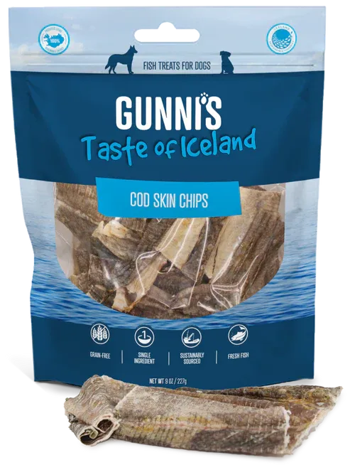 Gunni’s Pet Cod Skin Chips 9Oz
