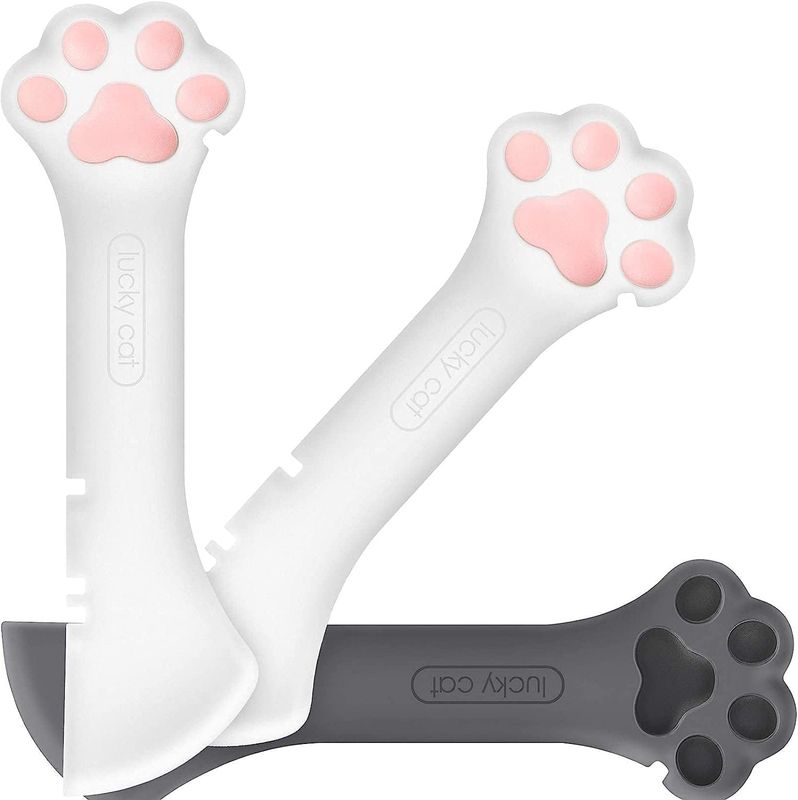 Multi function Pet Can Opener &amp; Spoon - Pink &amp; Black