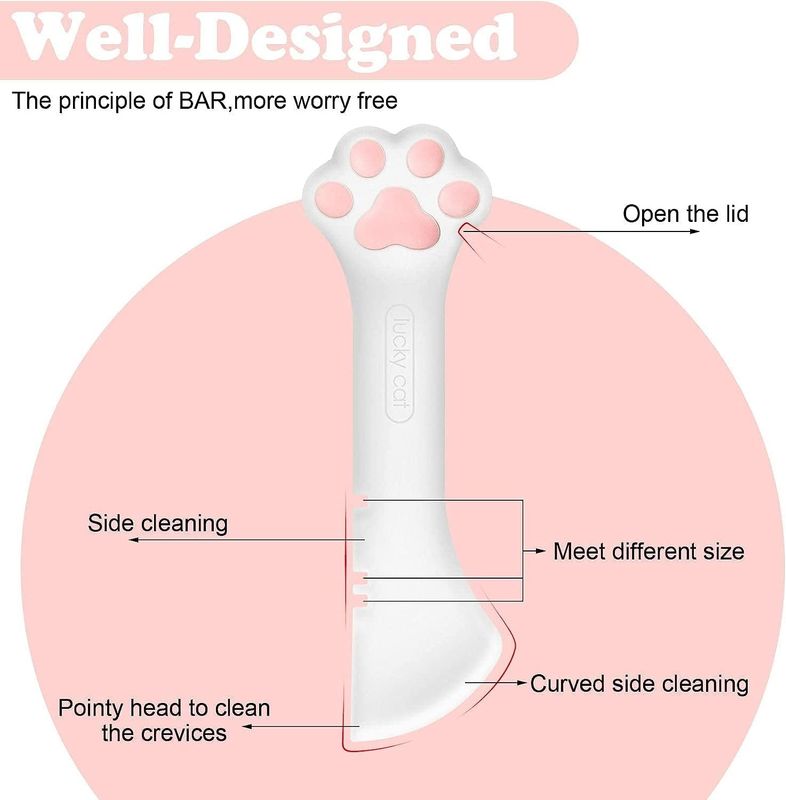 Multi function Pet Can Opener &amp; Spoon - Pink &amp; Black