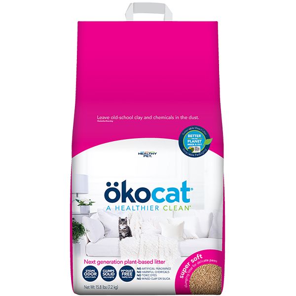 ökocat® Cat Litter Super Soft Clumping Wood 15.8 lb
