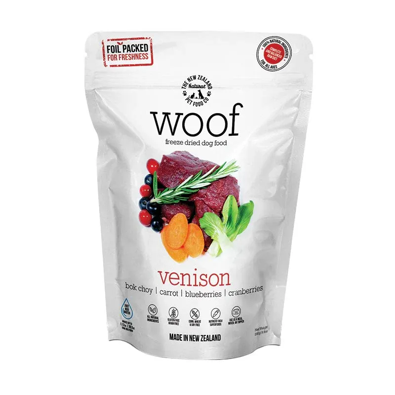 NZ Natural Pet Food Co - Freeze Dried - Woof - Venison 280 g