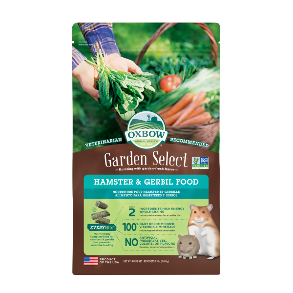 Oxbow Garden Select Hamster &amp; Gerbil Food 1.5 lb