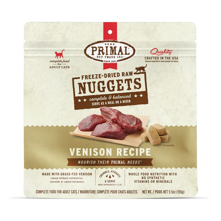 Primal Feline Freeze Dried Venison 14 Oz
