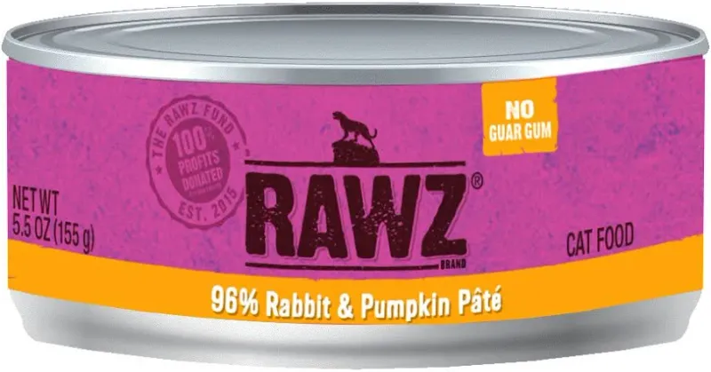 RAWZ Cat 96% Rabbit and Pumpkin Pate 155g