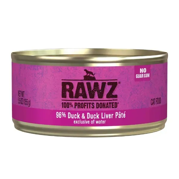 RAWZ Cat 96% Duck &amp; Duck Liver Pate 5.5 oz