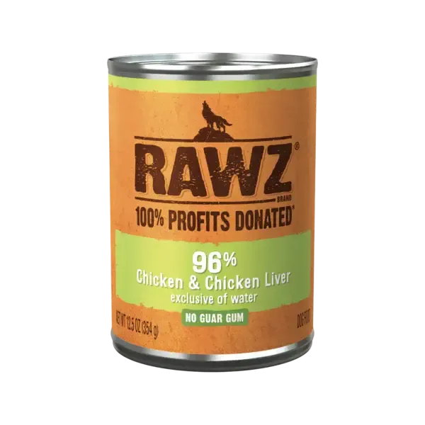 RAWZ Dog 96% Chicken and Chicken Liver 354g