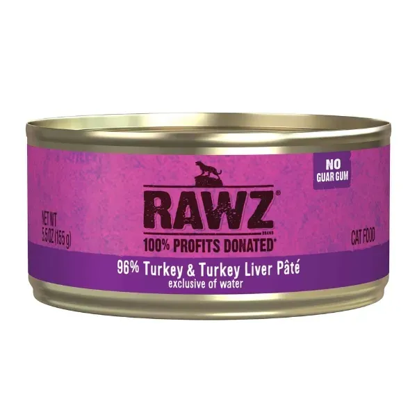 RAWZ Cat 96% Turkey and Turkey Liver 155g