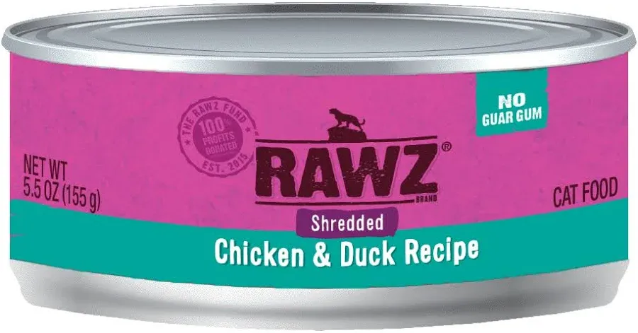 RAWZ Cat Shredded Chicken N Duck 3oz