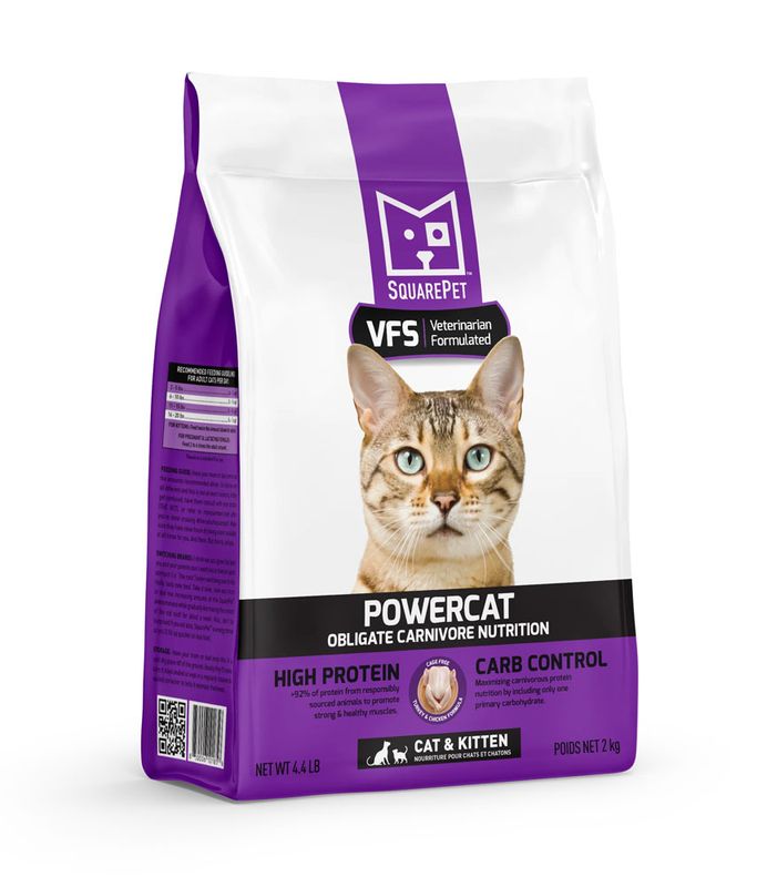 SQUARE Pet VFS Cat PowerCat Turkey &amp; Chicken 2kg
