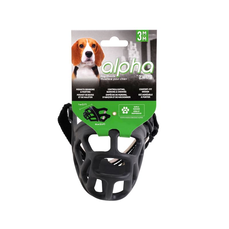 Alpha by Zeus Dog Muzzle - Size 3 - Medium