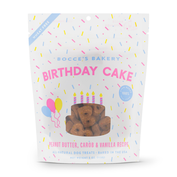 Bocce's Bakery - Birthday Cake Biscuits - 5oz