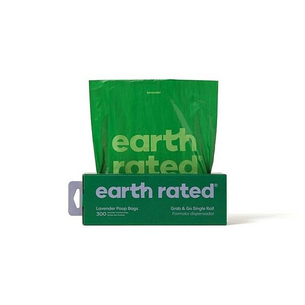 Earth Rated Poop Bags Scented Refill Bags Lavender | 1 Roll - 300 Bags