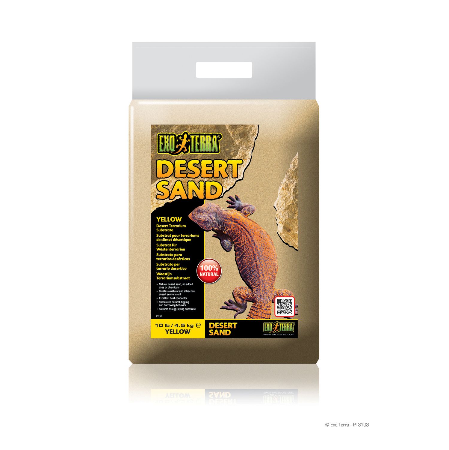 Exo Terra Desert Sand - Yellow - 10 lb (4.5 kg)