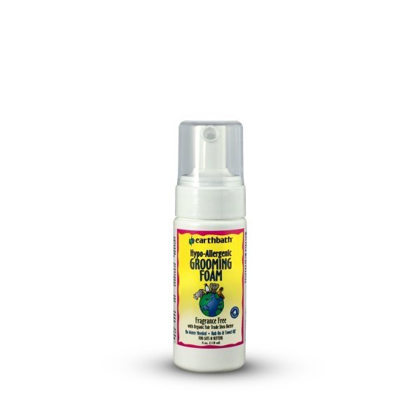 earthbath Grooming Foam for Cats Hypo-Allergenic 4 oz