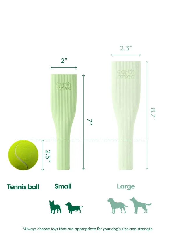 Earth Rated Rubber Chew Toy Green Small（15-45 lb)