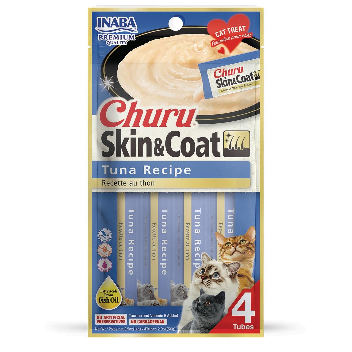 Inaba Churu Skin &amp; Coat Tuna Recipe 4pk | 2oz