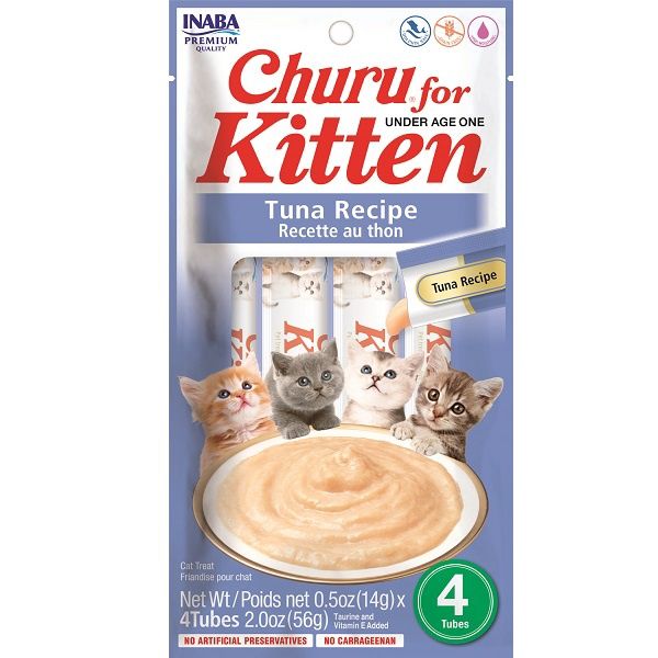 INABA Churu Kitten Tuna 4pk | 2oz