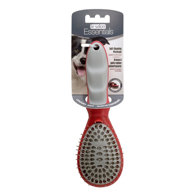 Le Salon Self-Cleaning Pin Brush for Dogs
