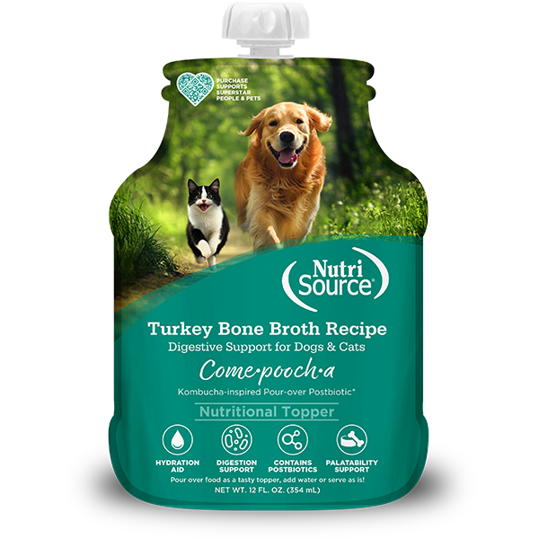 NutriSource Dog Come-Pooch-A Turkey Bone Broth 12 oz