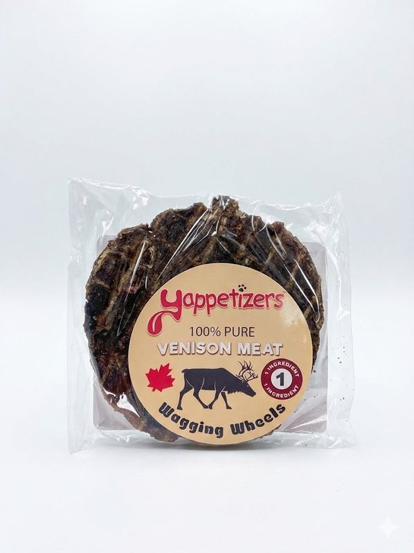 Yappetizers Wagging Wheels Venison Meat