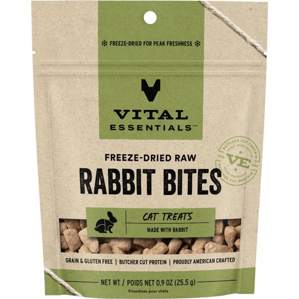 Vital Essentials -Cat GF Freeze-Dried Rabbit Bite 0.9 oz