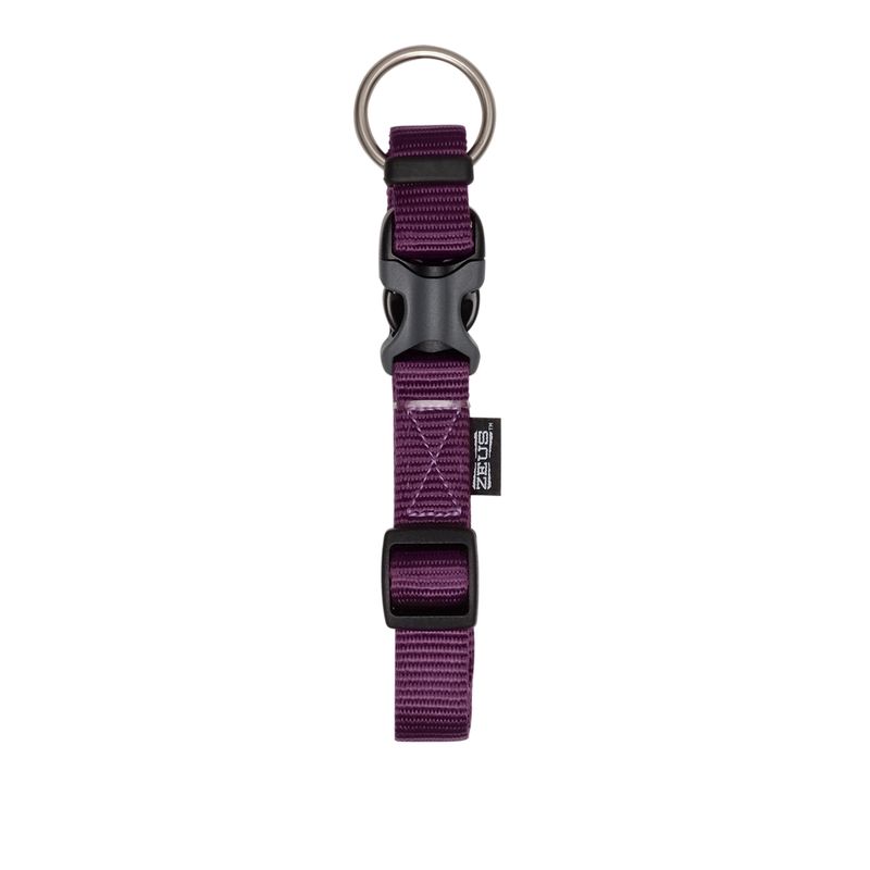 Zeus Adjustable Nylon Dog Collar - Royal Purple - XLarge - 2.5 cm x 42 cm-65 cm