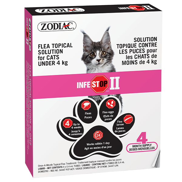 Zodiac Infestop II Topical Cats under 4 kg