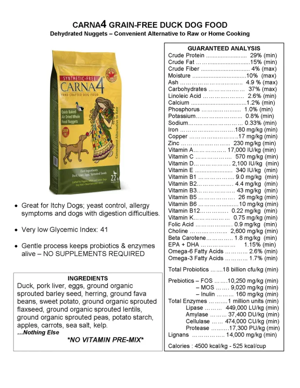 Carna4 - Dog Fresh Duck Formula