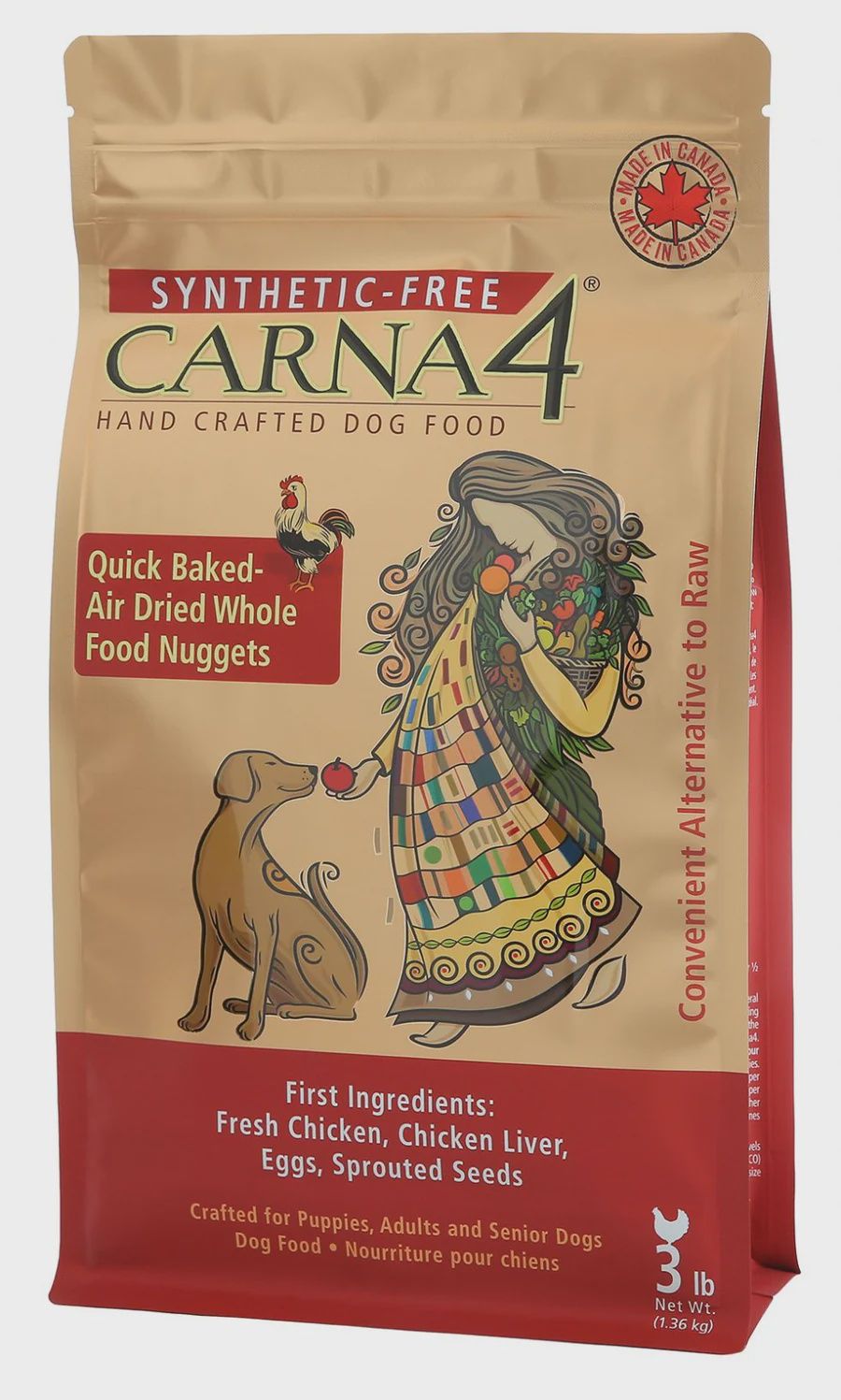 Carna4 - Dog Fresh Chicken Formula, Size: 3 LB