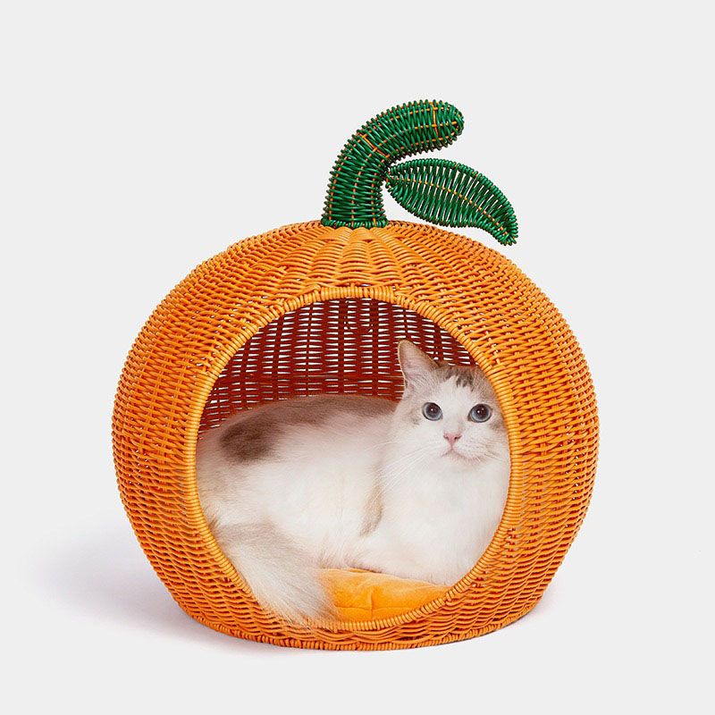 Vetreska Tangerine rattan Bed