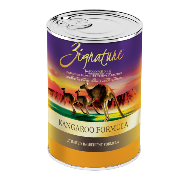 Zignature Dog LID GF Kangaroo 13 oz