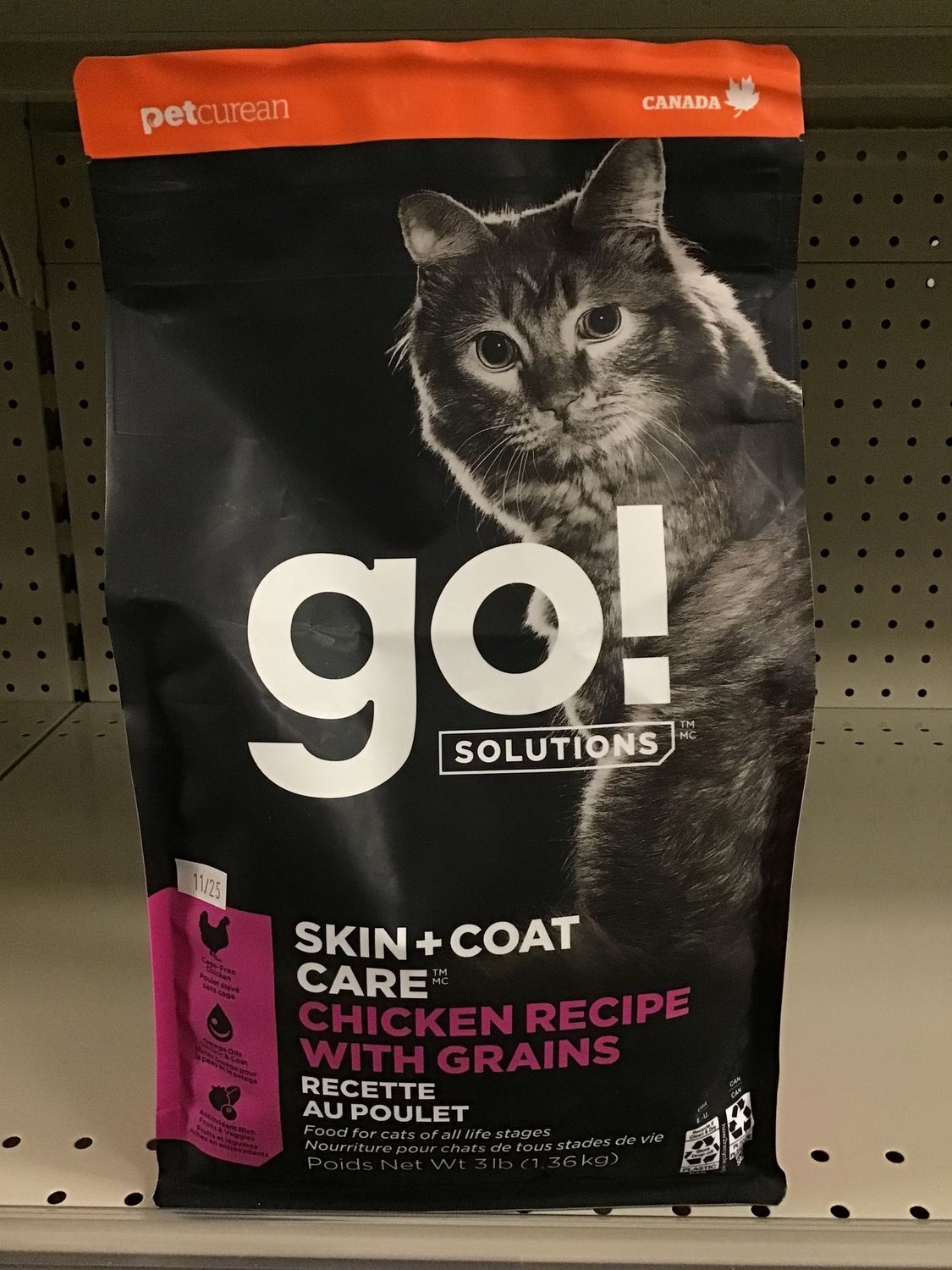 GO! Skin &amp; Coat Chicken Recipe|Cat, Size: 3 LB
