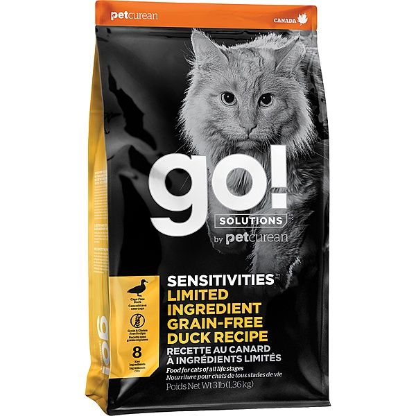 GO! Sensitivities LID GF Duck|Cat, Size: 3 LB