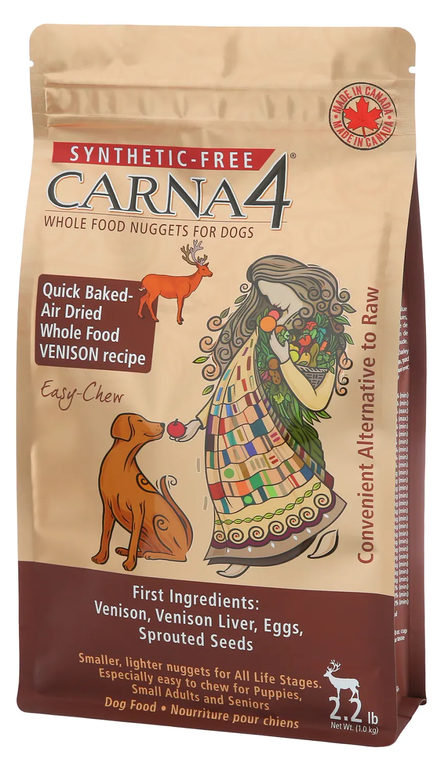Carna4 - Dog - Venison Formula, Size: 5 LB