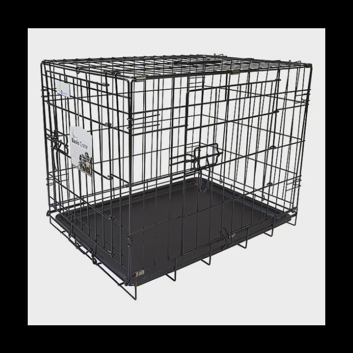 Unleashed Dog Crate Medium Stainless Steel 30x19x21"