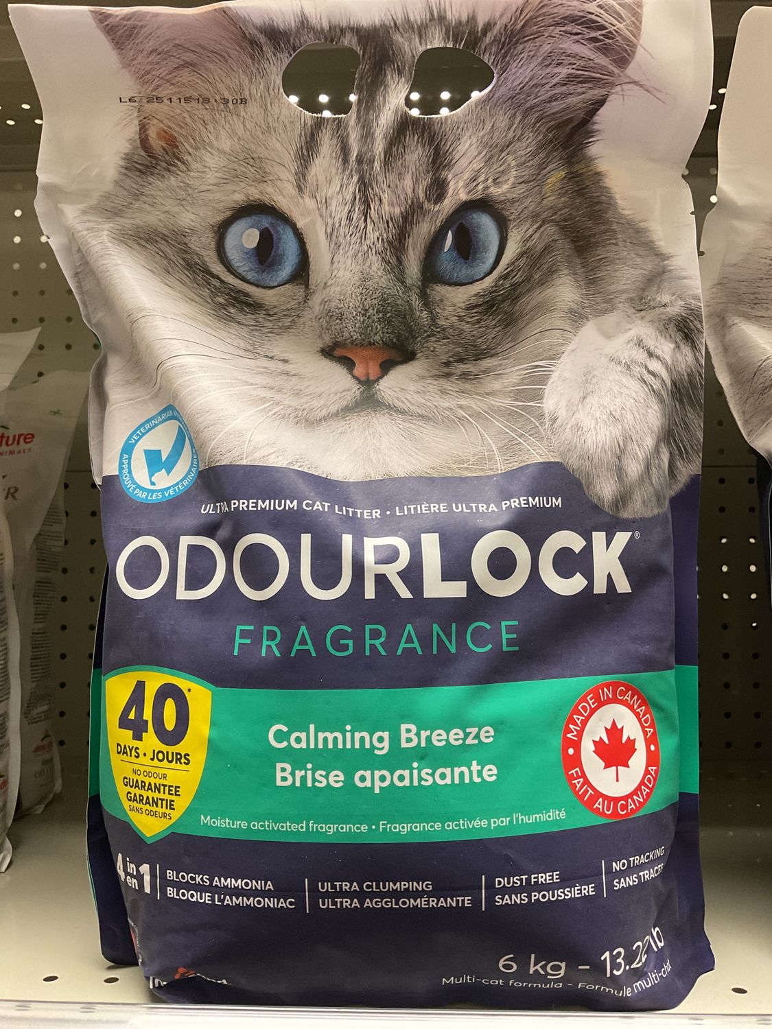 Intersand Odourlock MultiCat Litter - Calming Breeze 6kg