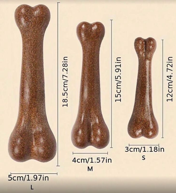 Dog Beef Chew Bone Toy Ball- Hard Bone