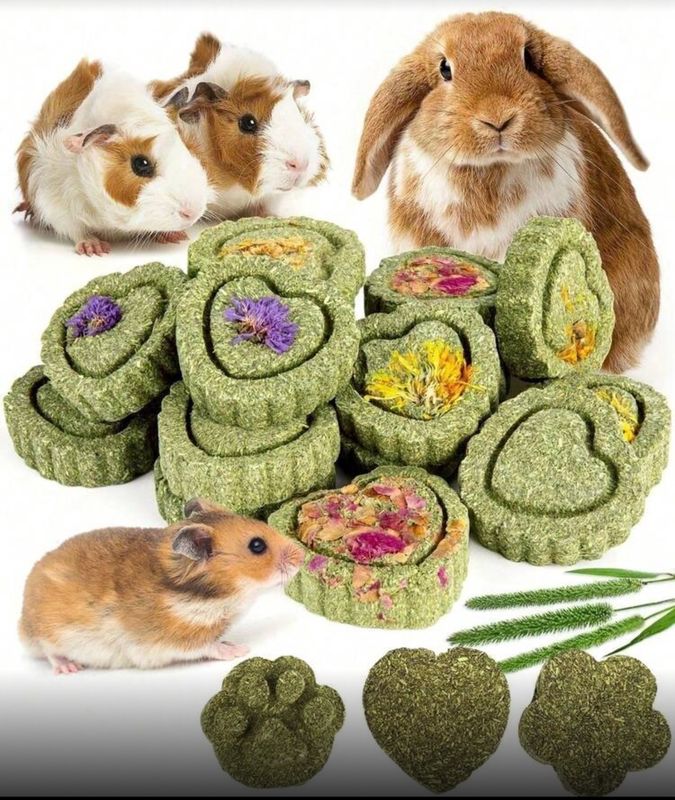 Small Animal Hay Grass Natural Chew Cake