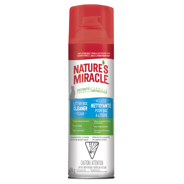 Nature's Miracle Cat Litterbox Cleaner Foam Aerosol 17.5 oz