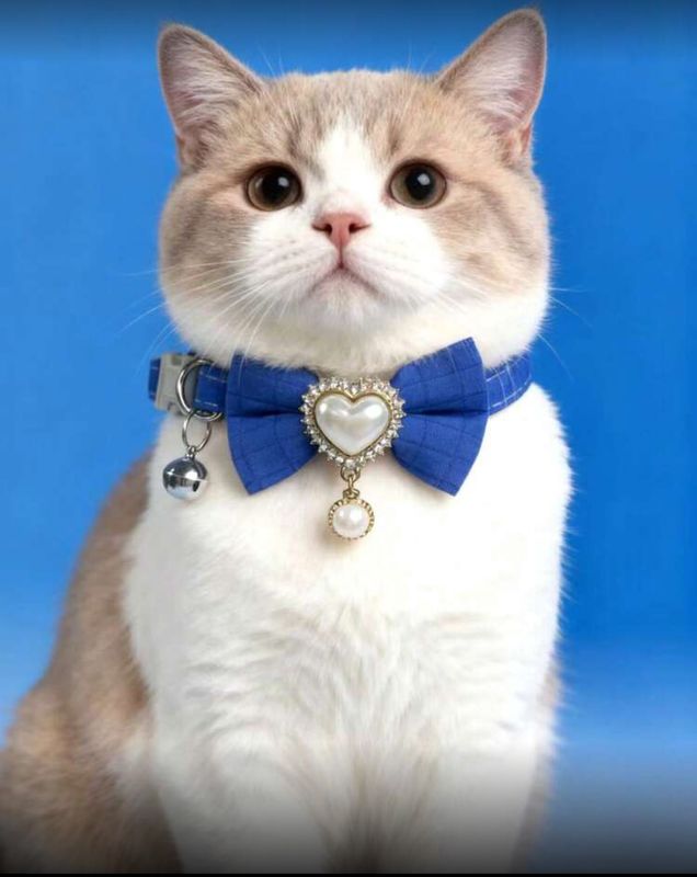 Adjustable Cat Fancy Heart Collar