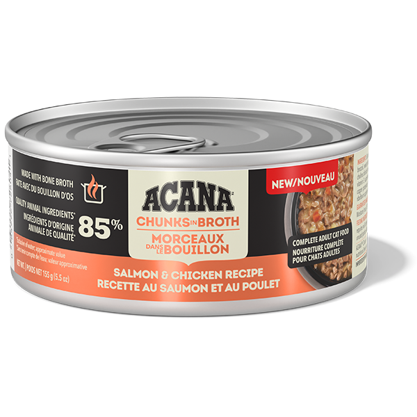 ACANA Cat Chunks in Broth Salmon &amp; Chicken 155g