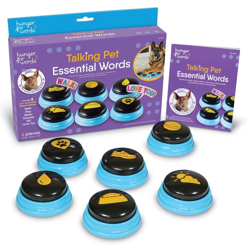 Hunger For Words Talking Pet Essential Words - 6 Pre-Recorded Buttons