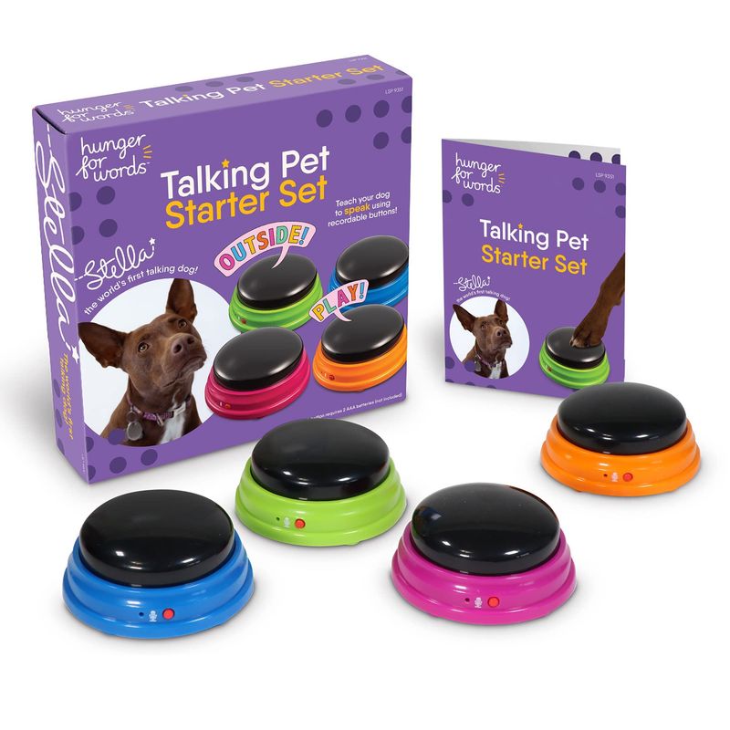 Hunger For Words Talking Pet Starter Set - 4 Buttons Set