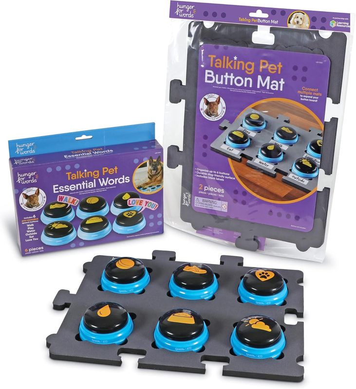 Hunger For Words Talking Pet Button Mat- Upto 6 Buttons