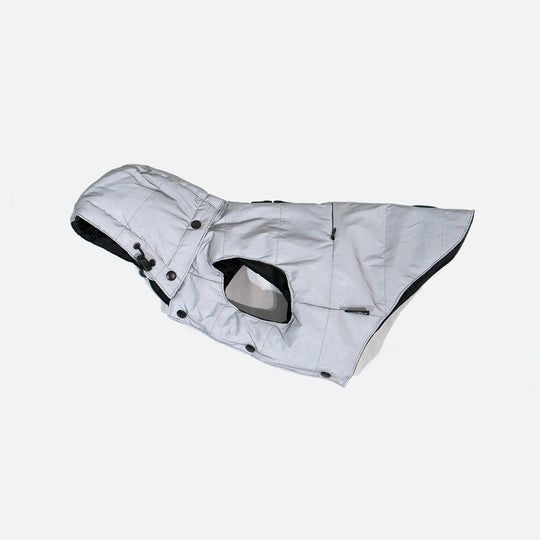 Blizzard Puffer Dog Reflective Vest - Grey