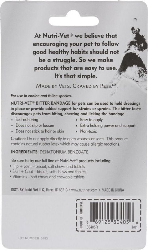 Nutri-Vet Bitter Bandage 3"