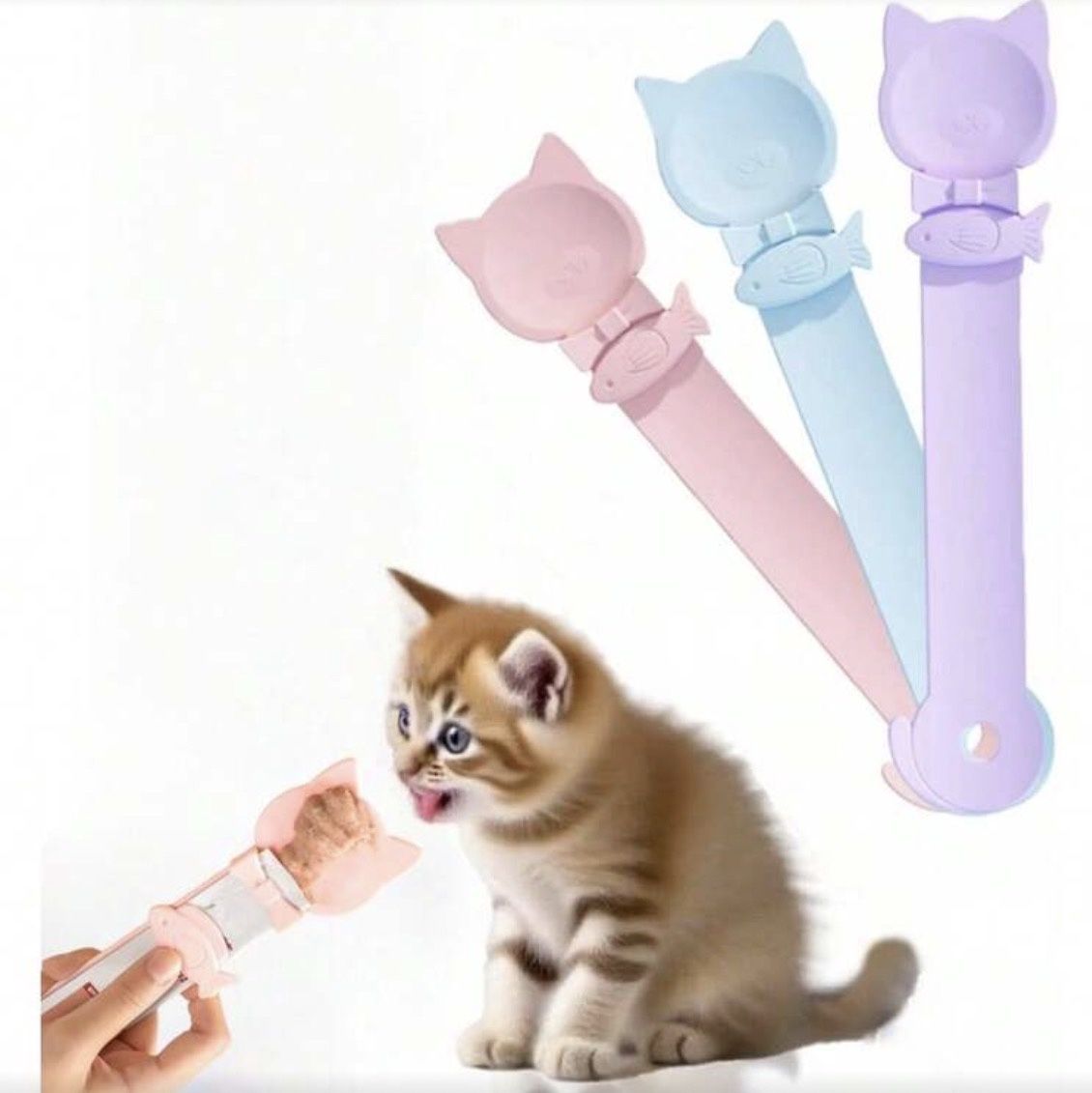 Cat Treat Dispenser Large Spoon - Squeeze Style