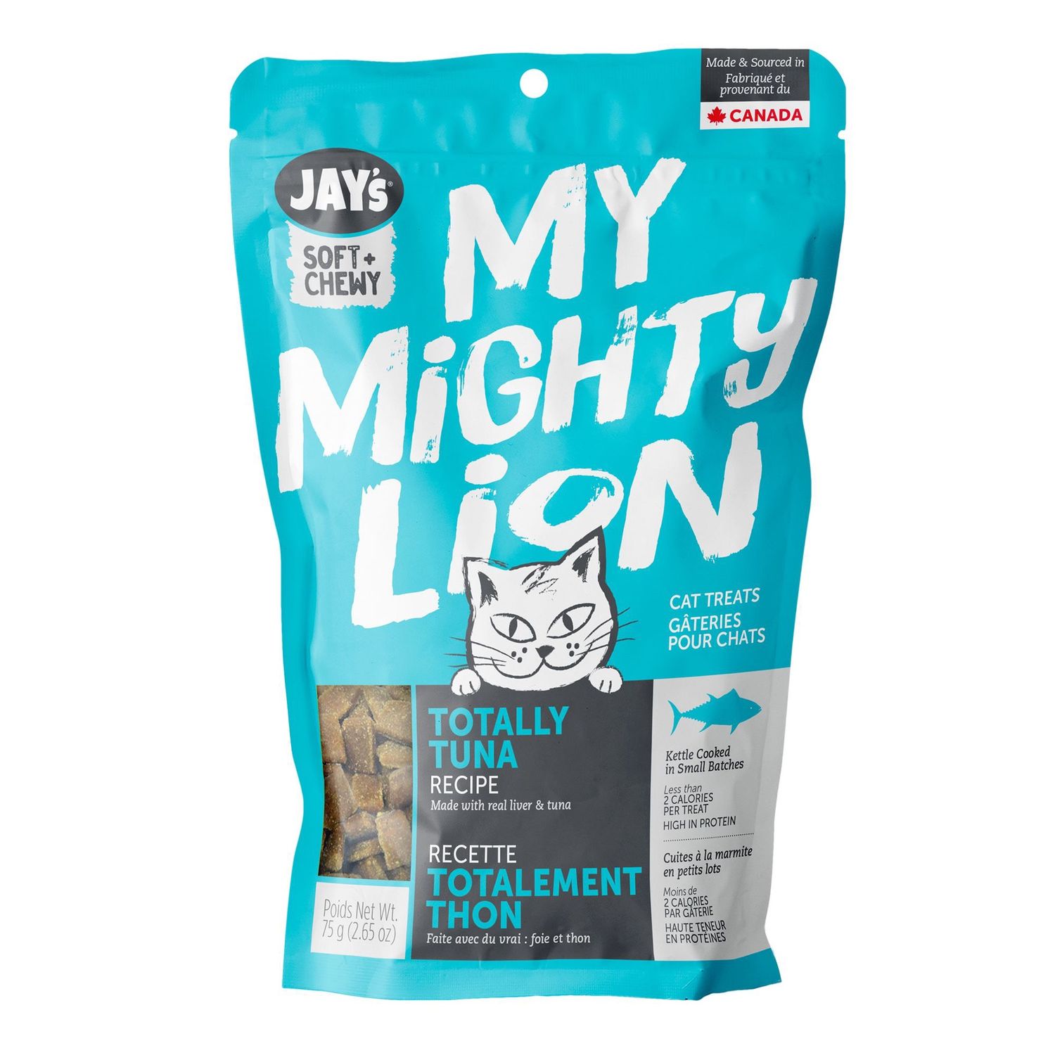 Jays My Mighty Lion Cat Treat-75gm, Flavour: Totally Tuna